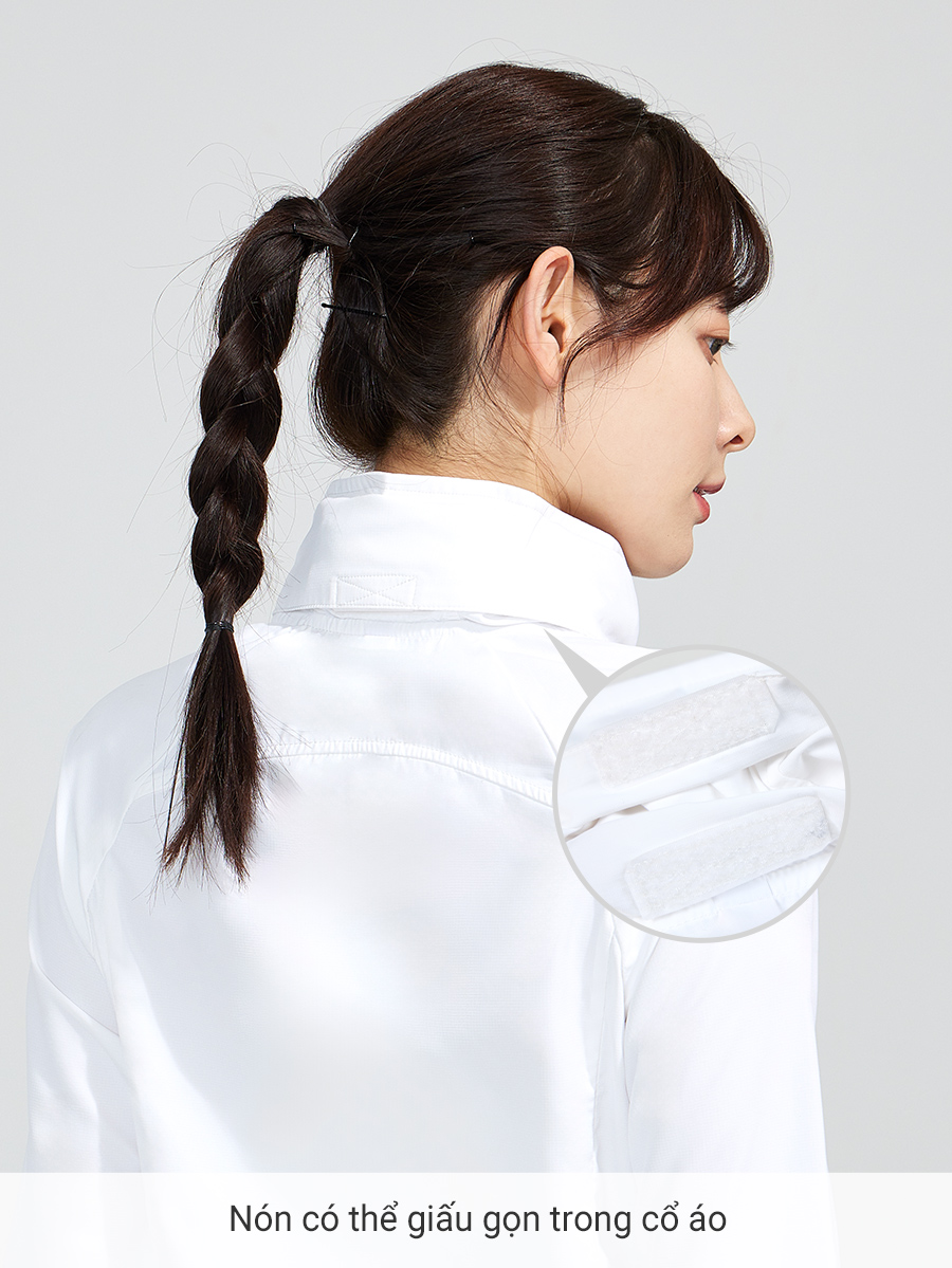 Áo khoác chống nắng nữ UV100 Suptex-Cool Slim-fit AC24528 giấu được nón