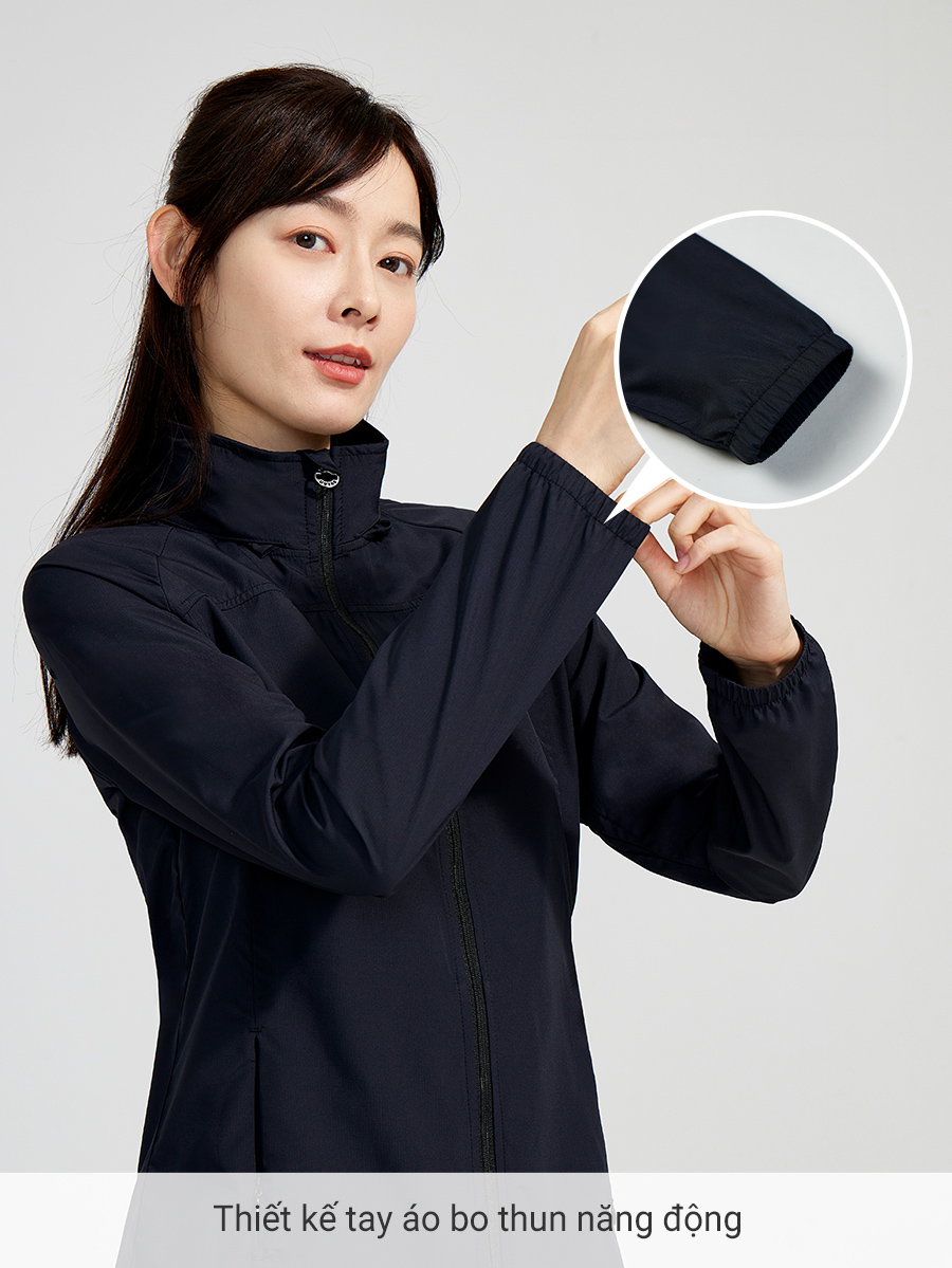 Áo khoác chống nắng nữ UV100 Suptex-Cool Slim-fit AC24528 giấu được nón