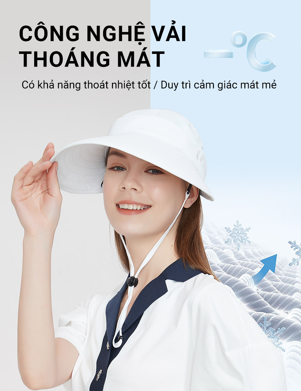 Nón rộng vành chống nắng UV100 Suptex-Cool MF23315