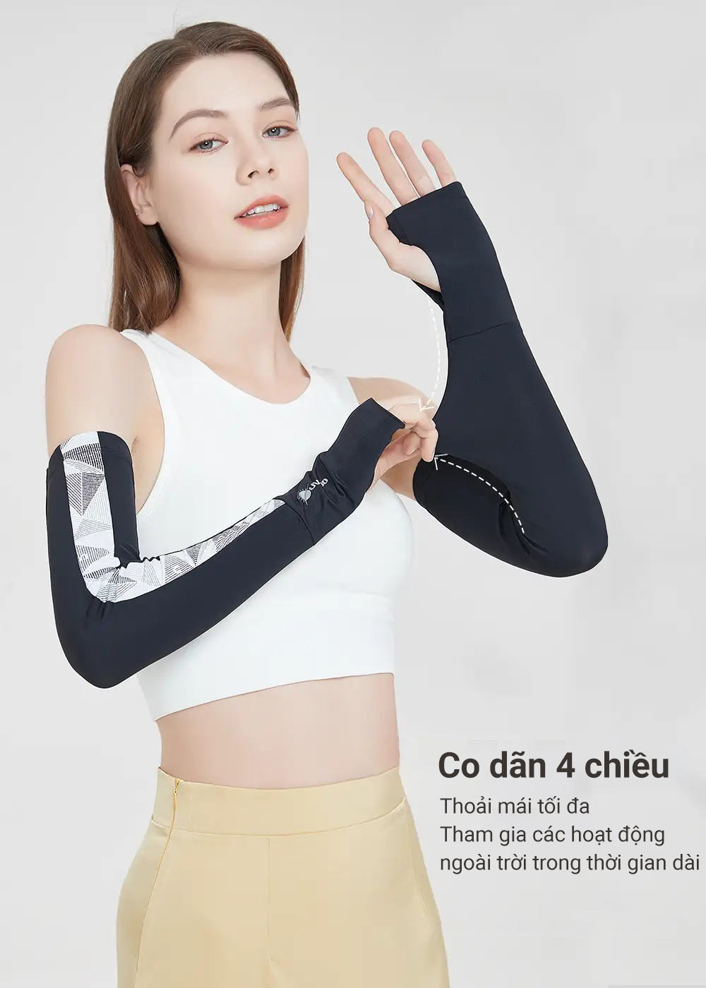 Ống tay chống nắng unisex UV100 Apex-Cool KA23324 kháng khuẩn