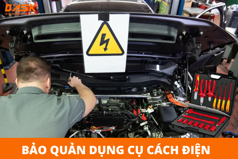 Cách sử dụng và bảo quản dụng cụ cách điện trong gara ô tô điện 