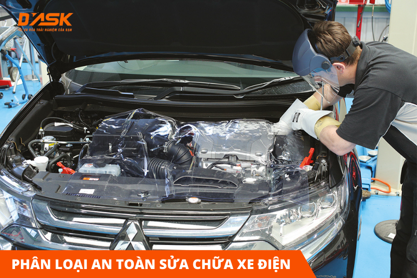 Phân loại an toàn khi sửa chữa và bảo dưỡng xe ô tô điện