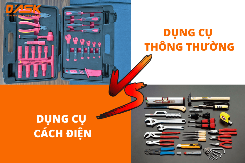 So sánh dụng cụ cách điện và dụng cụ thông thường