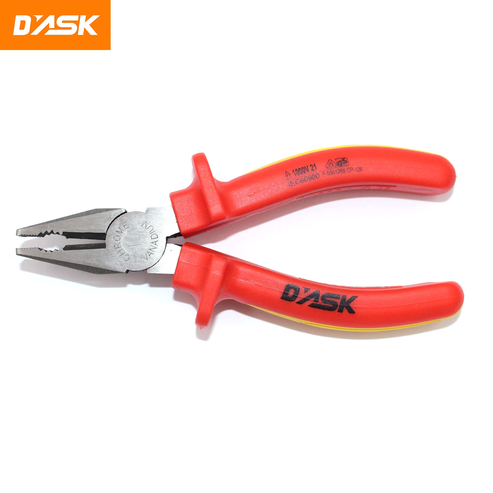 Kìm đa năng cách điện VDE 1000V DASK cỡ 7