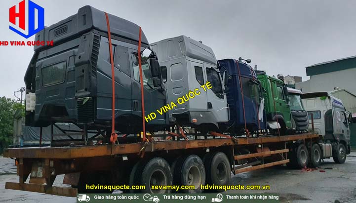 Đã về tới Hà Nội, Việt Nam. Lô 7 cabin Faw- Jac- Auman- Howo- Chenglong- Dongfeng- Camc...
