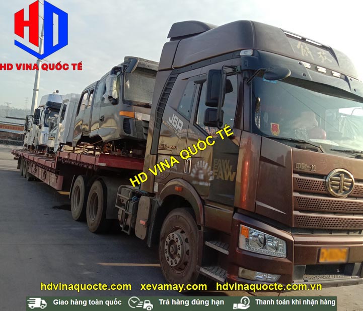 Tiếp lô 7 cabin: Dayun, Onllin, Chenglong, Dongfeng, Auman... đang trên đường về Việt Nam