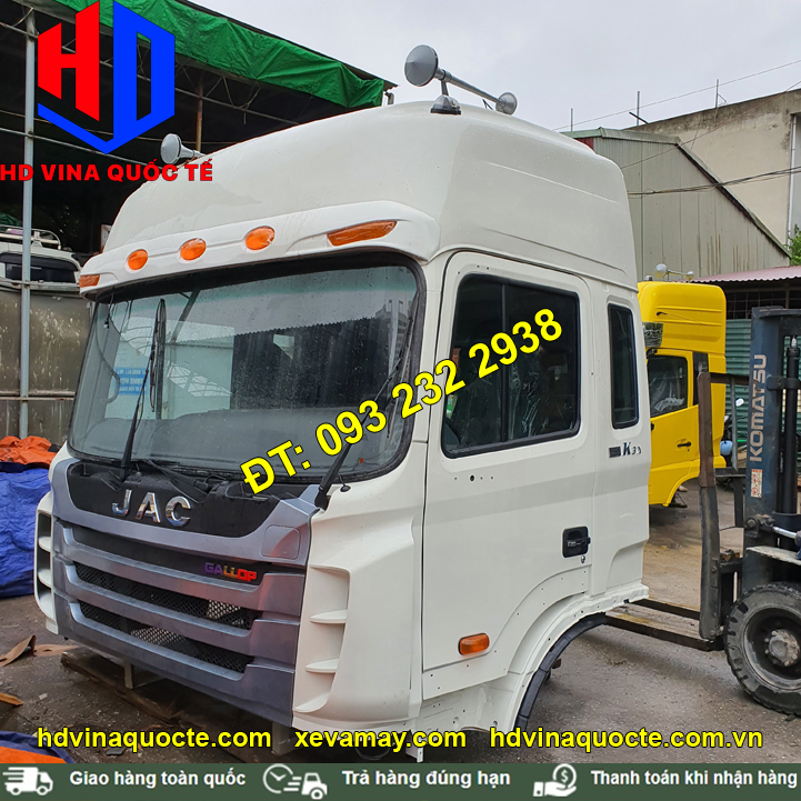 BÁN CABIN XE TẢI THÙNG - ĐẦU KÉO JAC GALLOP NÓC CAO
