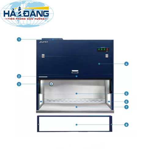 Tủ cấy vi sinh đôi dòng khí thổi đứng LCB–1151VE hãng Labtech - Hàn Quốc