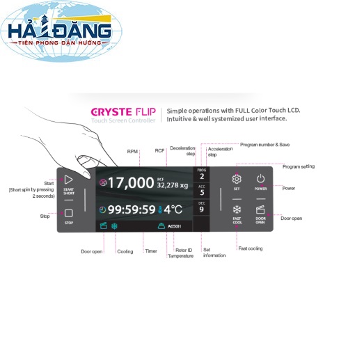 Máy ly tâm lạnh tốc độ cao, Velospin 17R hãng Novapro Cryste - Hàn Quốc