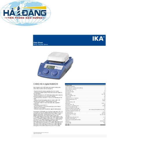 C-MAG HS 4 Digital - Máy khuấy từ gia nhiệt IKA hiển thị LCD