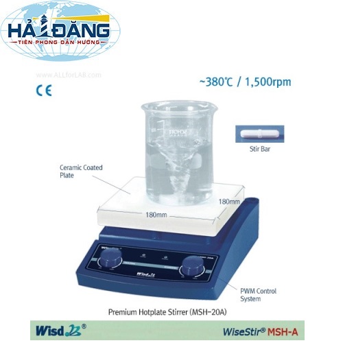 MSH-20A Daihan – Hàn Quốc - Máy khuấy từ gia nhiệt 180 x 180 mm