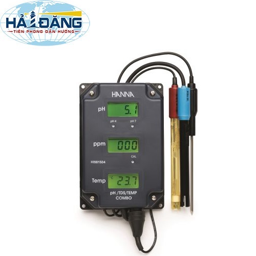 Hanna HI981504/5-2 - Màn hình theo dõi online pH/TDS/Nhiệt Độ