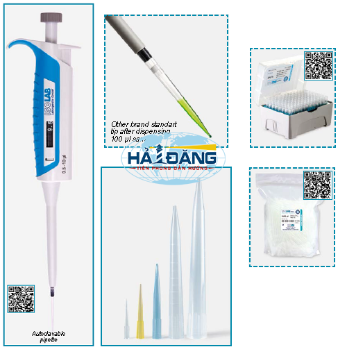 Micropipet 1ml – 10ml hãng ISOLAB – Đức (Hấp tiệt trùng)