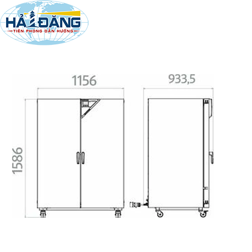 Tủ ấm đối lưu cưỡng bức 734L loại BF720 hãng Binder - Đức
