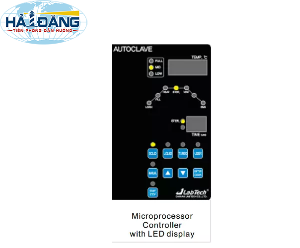 Nồi hấp ướt tiệt trùng để bàn LAC-2011SN, 12 Lít Class S, Labtech - Hàn Quốc