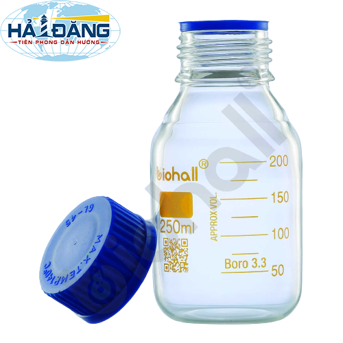 Chai thủy tinh trắng nắp vặn 20.000ml, BLS.1105.11 hãng Biohall - Đức