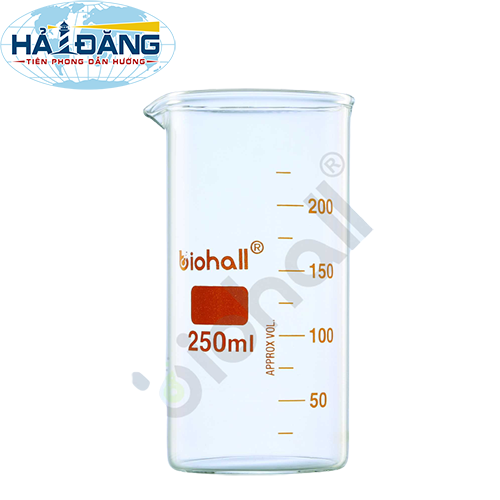 Cốc đốt cao thành có mỏ 500ml, BLS.1001.06 hãng Biohall - Đức