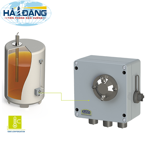 Khúc xạ kế đo mẫu trong Bể chứa và Nồi hơi, PRB21S hãng Kruss - Đức