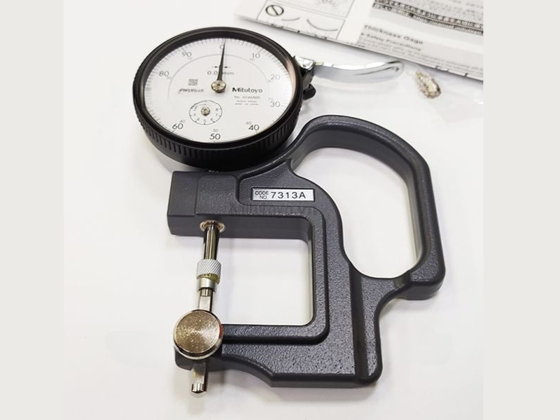 đầu đo chắc chắn của đồng hồ đo độ dày Mitutoyo 7313A (0-10mm)