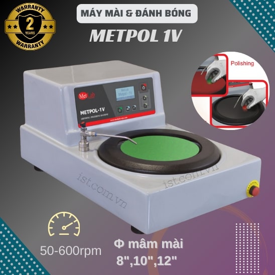 Máy mài và đánh bóng mẫu Metpol 1V-Metlab | Bảo hành 2 năm | CÔNG TY ...