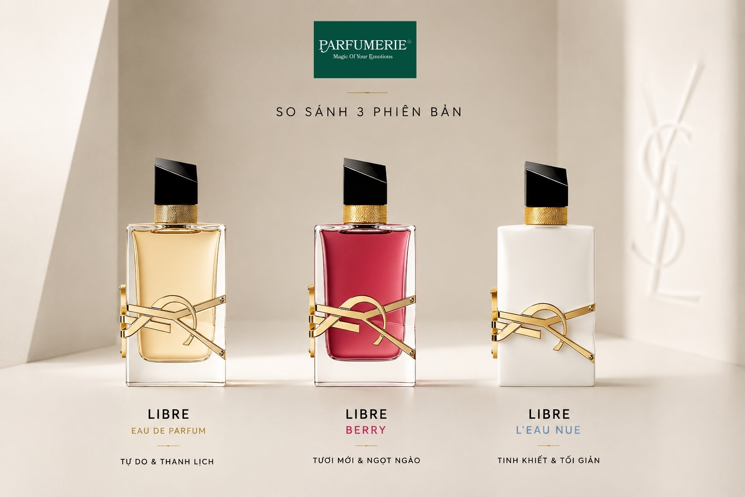 So sánh 3 phiên bản nước hoa Libre