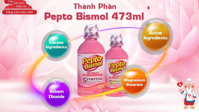 Siro chuyên trị tiêu hóa dạ dày Pepto Bismol 473ml