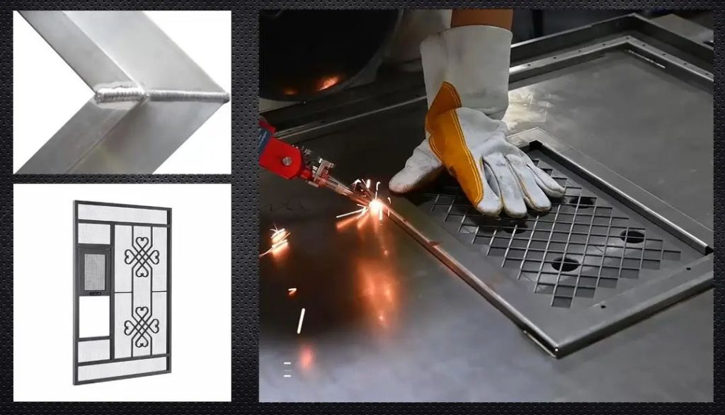 hàn laser cửa cổng