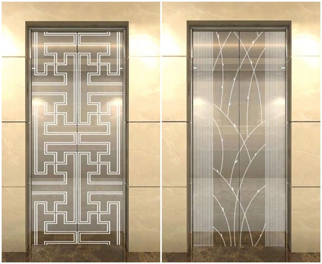 khắc inox tráng gương trang trí cửa thang máy