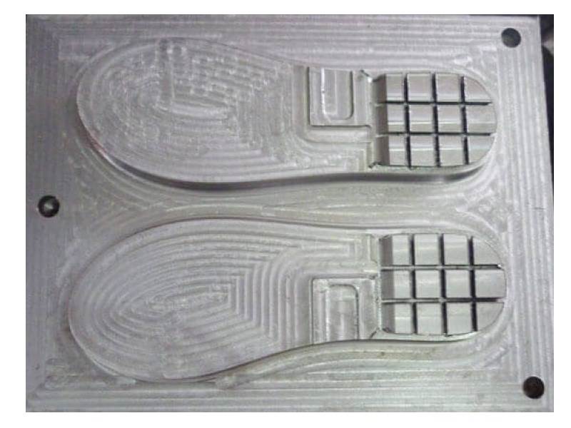 mẫu khung đế giày sau khi dùng máy khắc cnc 6040