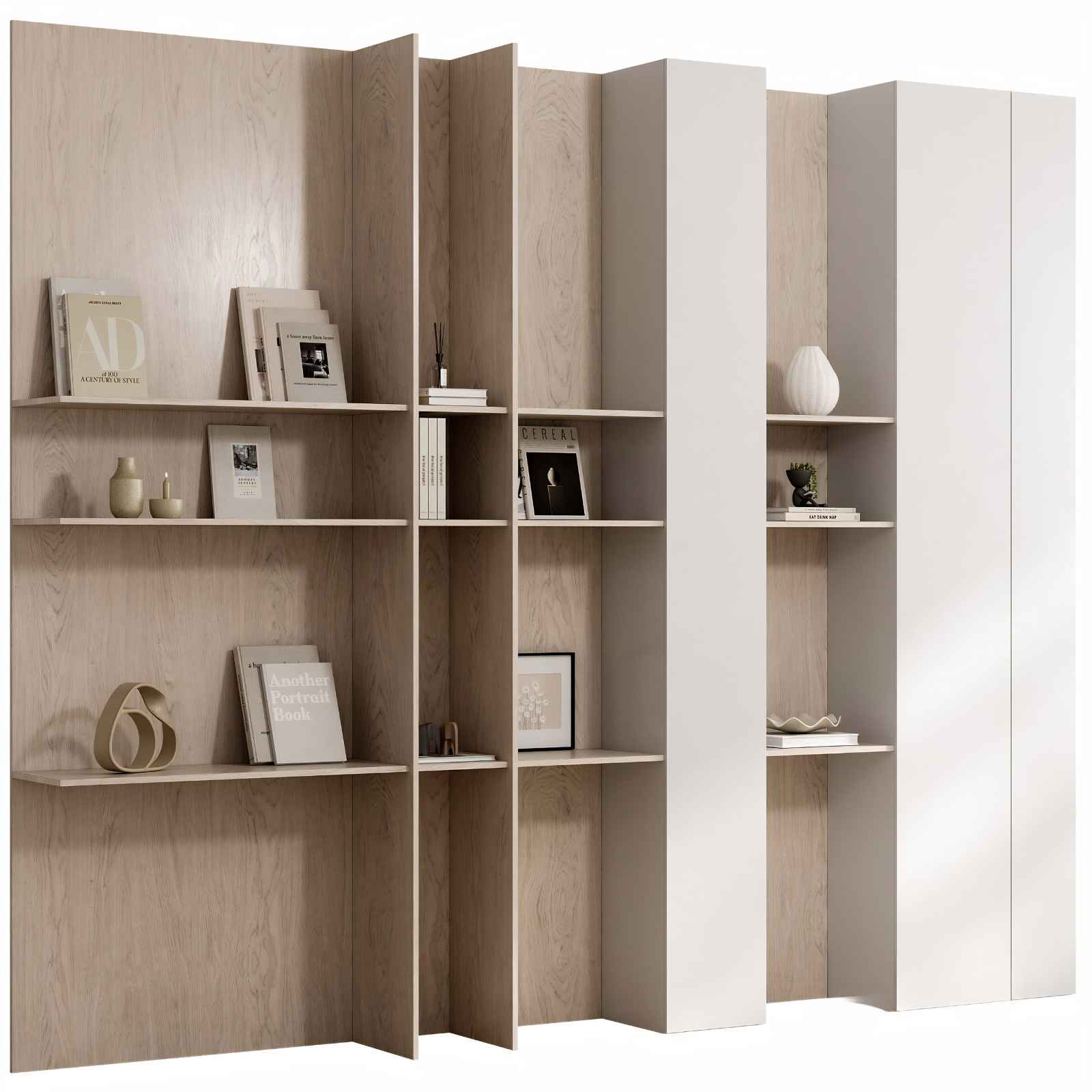 Kệ tủ kịch trần trang trí KT-08