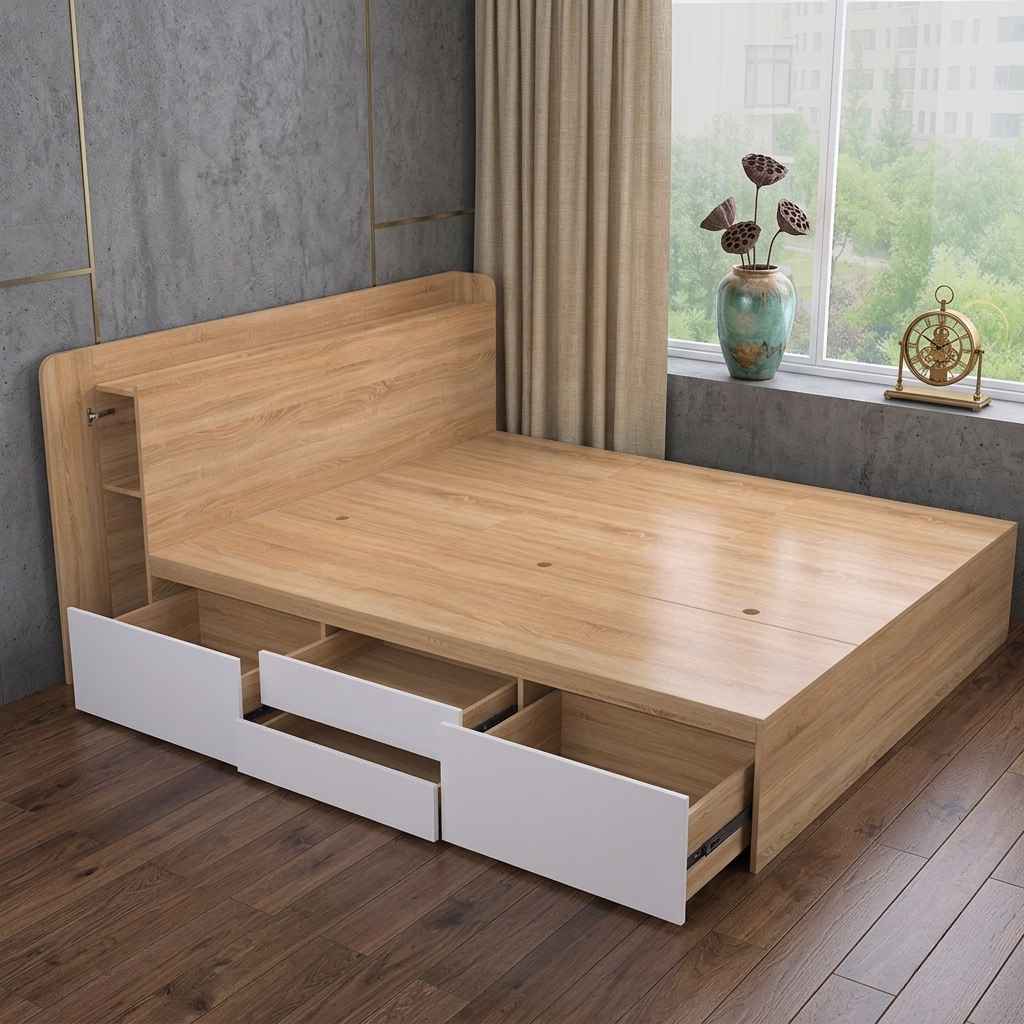 Giường Ngủ Thông Minh Tích Hợp Hộc Kéo GNG-140S