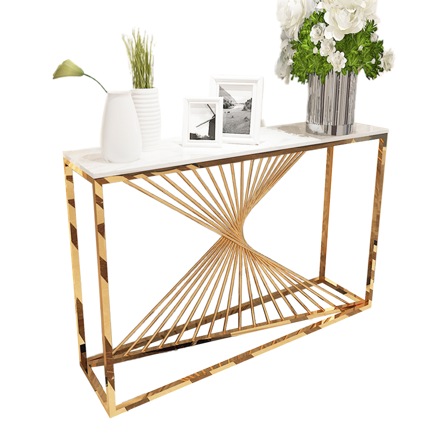 Bàn console hiện đại khung inox mạ titan cao cấp BCL-15