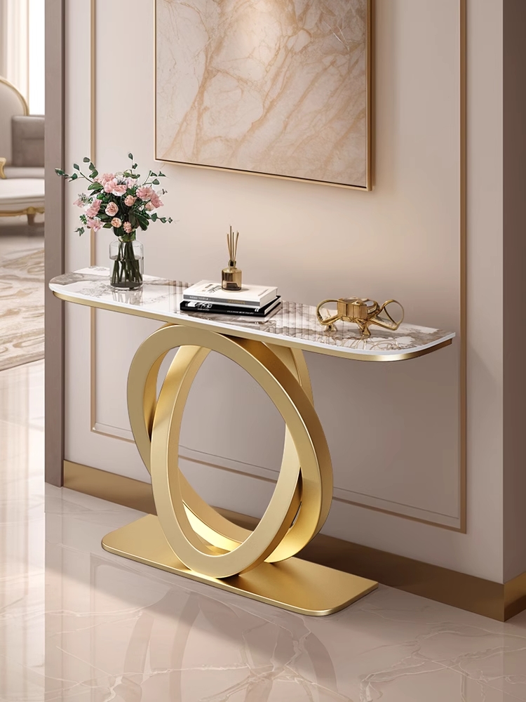 Bàn console trang trí 2 hình tròn lồng nhau BCL-25 | Thiết Kế, Thi Công Nội Thất Trọn Gói