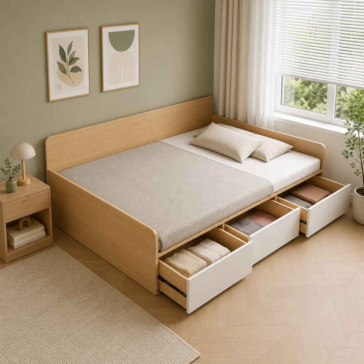 GIƯỜNG NGỦ GỖ HIỆN ĐẠI  GNG-188
