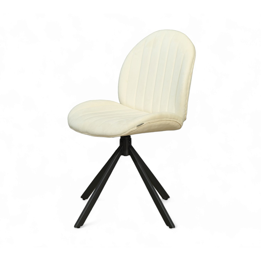 Ghế ăn - ghế cafe nệm bọc vải nhung, chân xoay GA-406