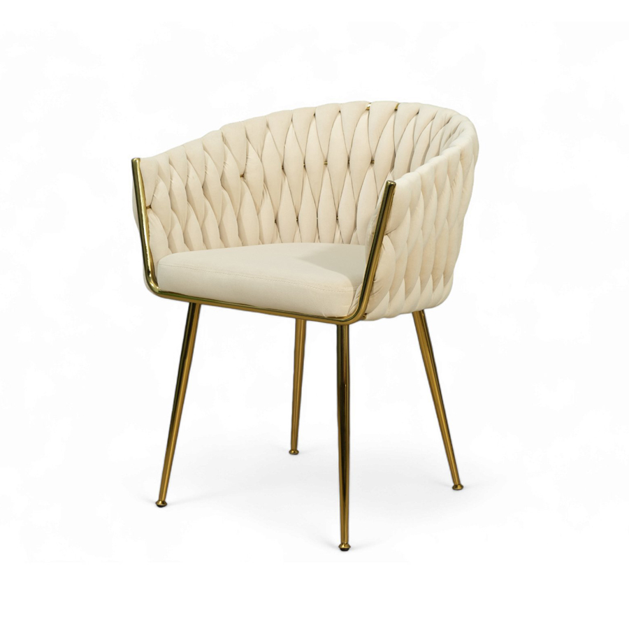 Ghế ăn khung mạ vàng sang trọng GA-685