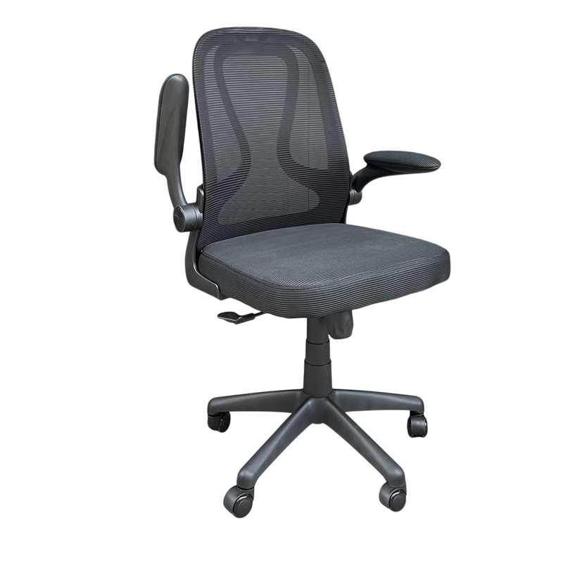 Ghế văn phòng lưới, tay kéo lên xuống, chân nhựa đúc S018