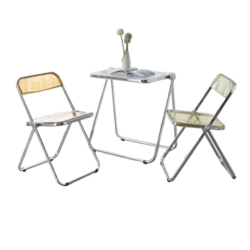 Bộ bàn ghế nhựa trong suốt đa năng BBC-31