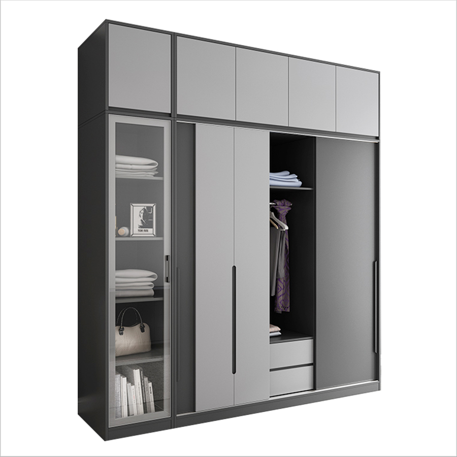 Tủ quần áo gỗ MDF cửa lùa hiện đại TA-07 - Lắp đặt tận nhà | Thiết Kế, Thi Công Nội Thất Trọn Gói