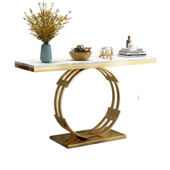 Kệ trang trí, bàn console cao cấp chân inox mặt đá BCL-18