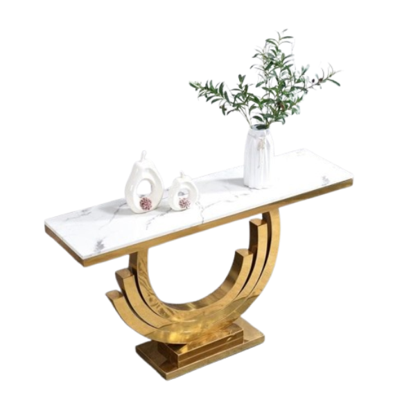 Bàn console chân inox mặt đá cao cấp BCL-17