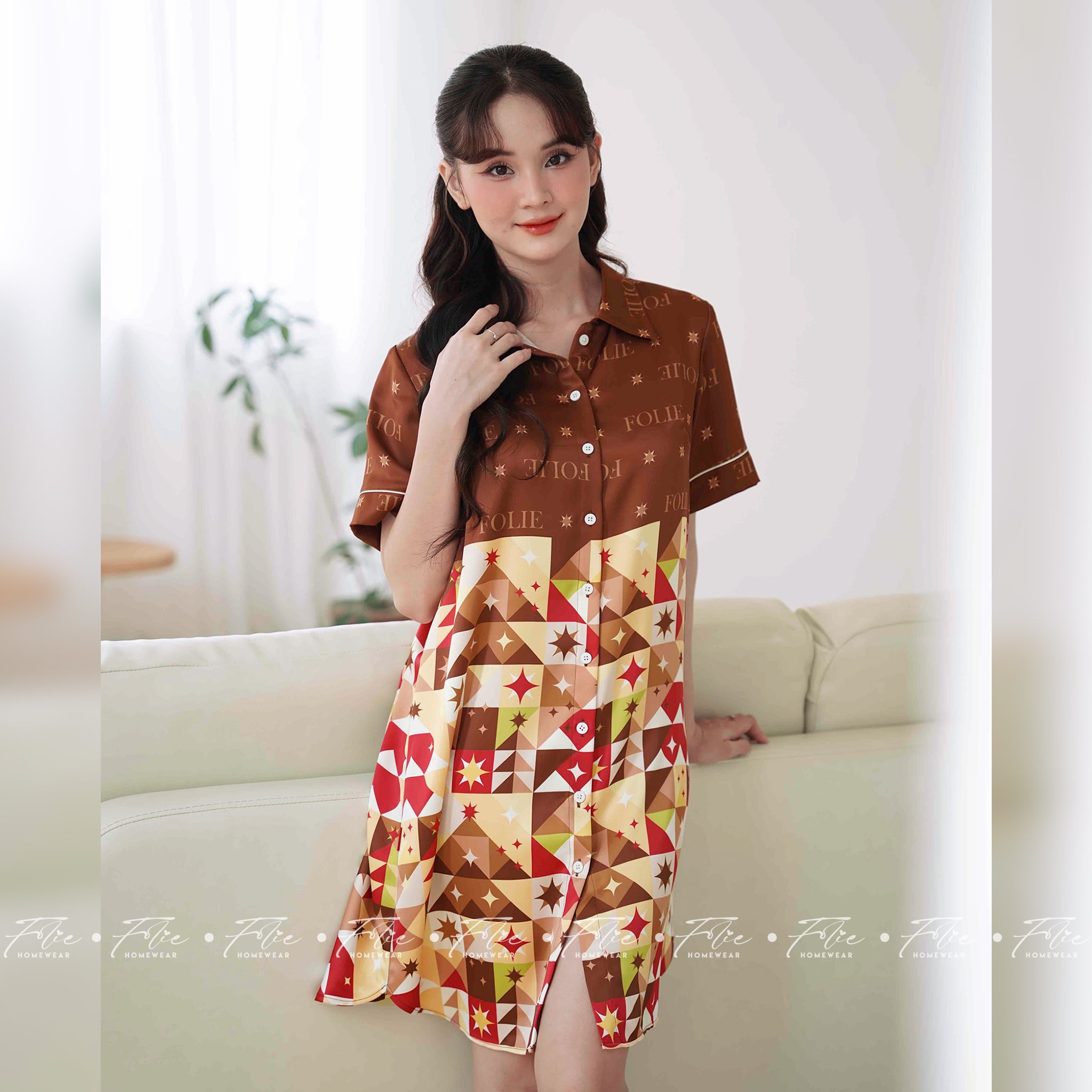 COUPLE COMBO 1 (Nâu) - Set đồ mặc nhà 