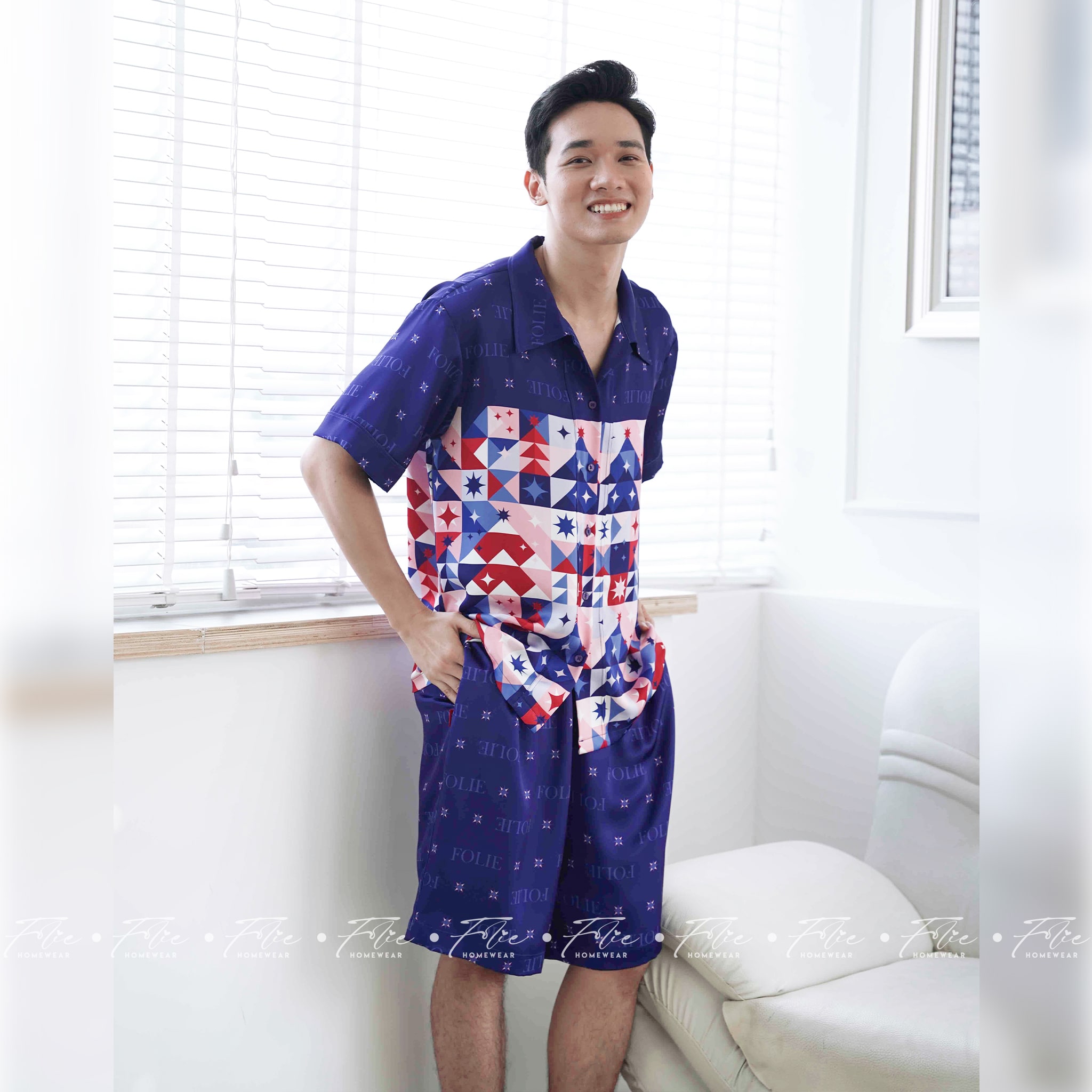 COUPLE COMBO 1 (Navy) - Set đồ mặc nhà 