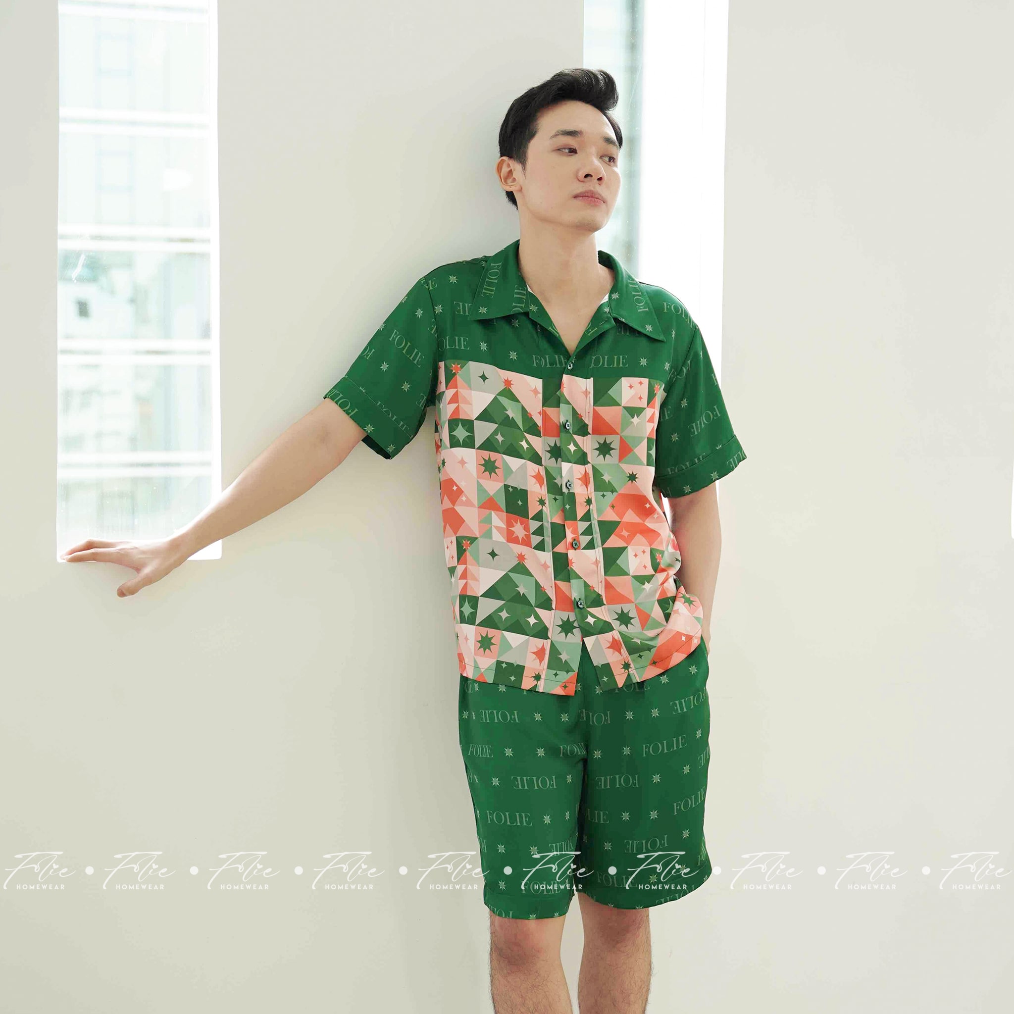 COUPLE COMBO 1 (Xanh lá) - Set đồ mặc nhà 