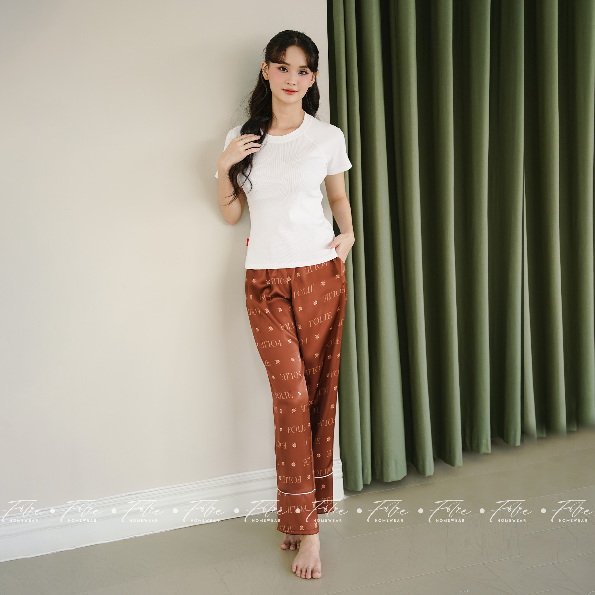 COUPLE COMBO 2 (Nâu) - Set đồ mặc nhà 