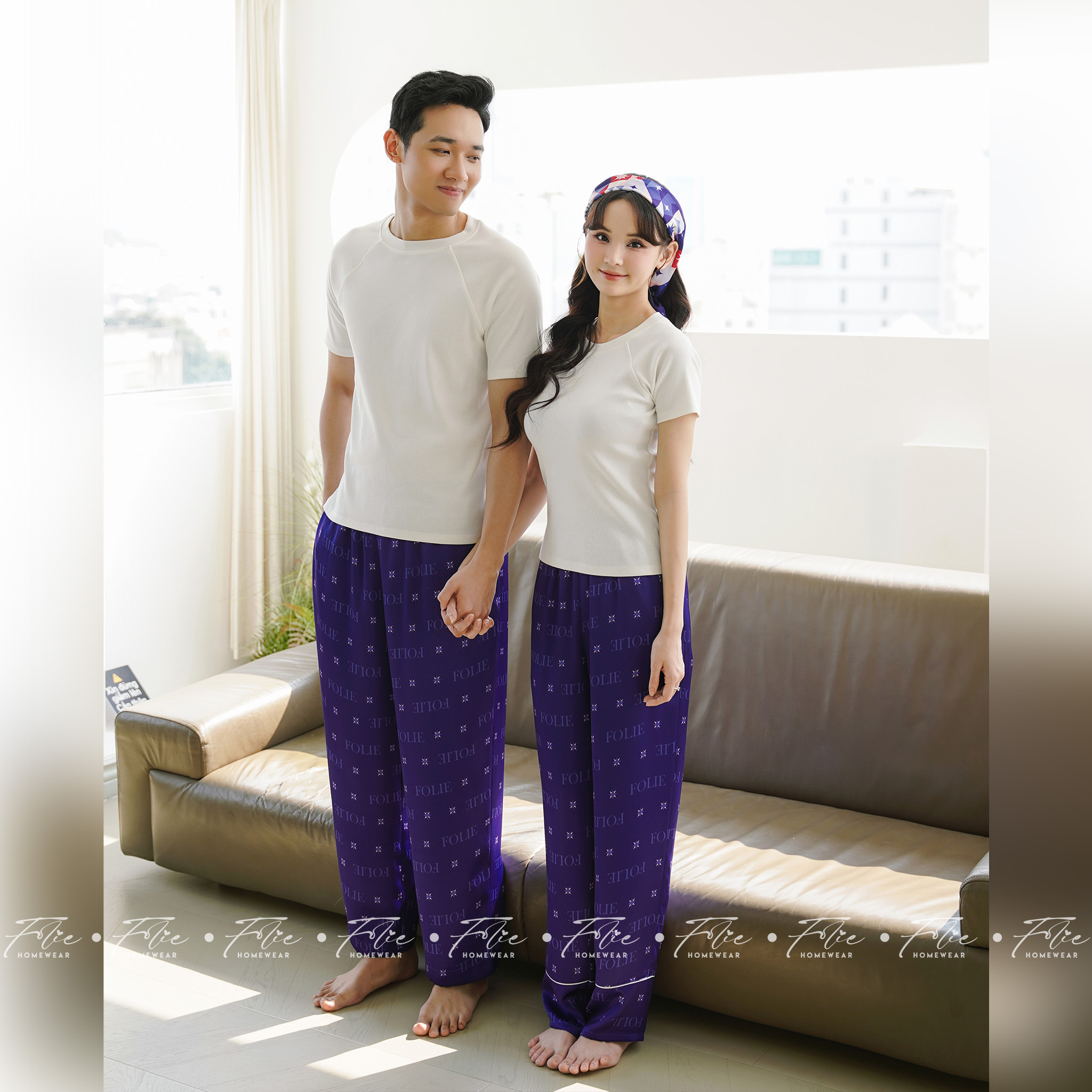 COUPLE COMBO 2 (Navy) - Set đồ mặc nhà 