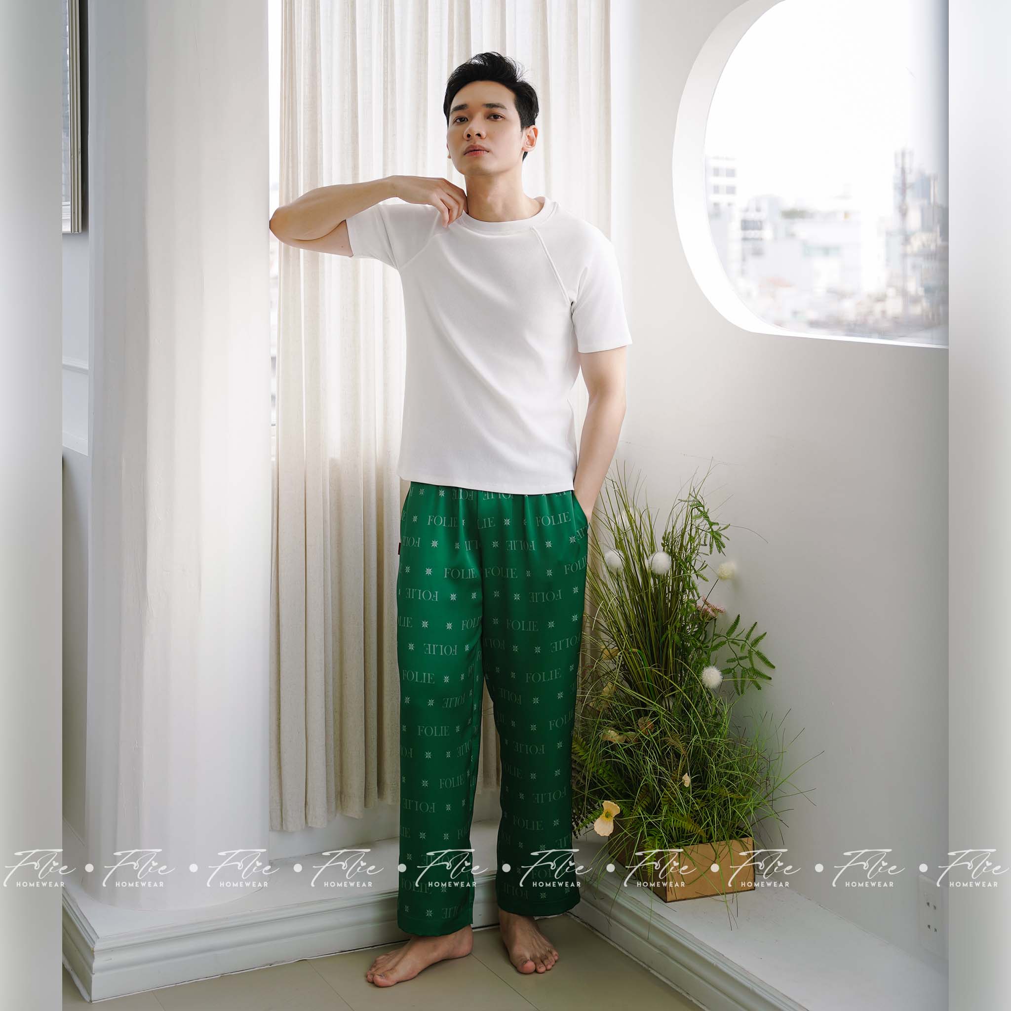 COUPLE COMBO 2 (Xanh lá) - Set đồ mặc nhà 