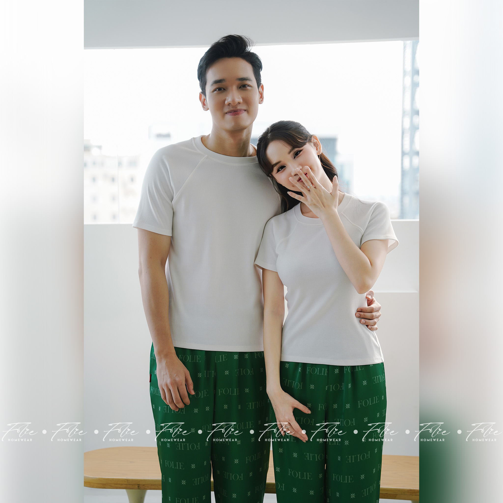 COUPLE COMBO 2 (Xanh lá) - Set đồ mặc nhà 