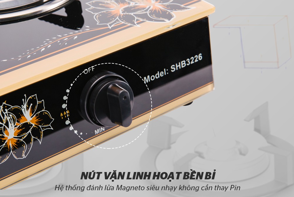 Bếp gas Sunhouse SHB3226