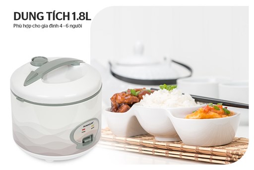 NỒI CƠM ĐIỆN 1.8L SUNHOUSE SHD8602